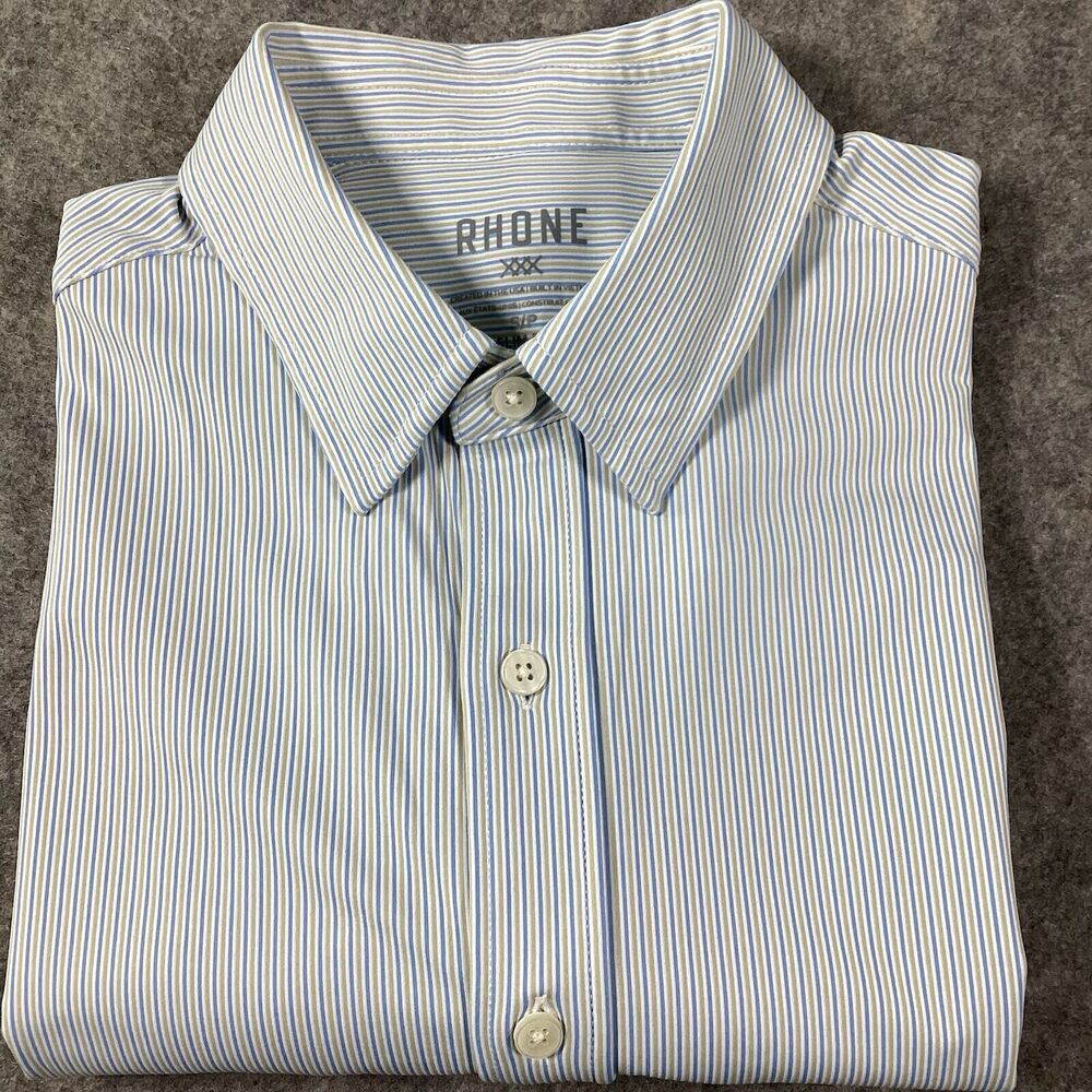 RHONE Commuter Stretch Button Lightweight Shirt Long Sleeve Men’s Size S/P Slim